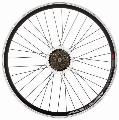 Koło 24 cale z wolnobiegiem Shimano 6rz czarne