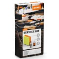 Zestaw serwisowy Stihl nr 30 do kos FS 89, FS 91, FS 111 oraz innych urządzeń HT 102, HT 103, HT 105, KM 91, KM 111 wyposażony jest w filtr powietrza, świeca zapłonowa, filtr paliwa, głowica ssąca