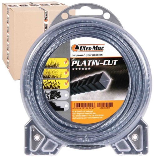 Żyłka tnąca Oleo-Mac kwadratowa PLATIN-CUT 3.5 mm x 32 m