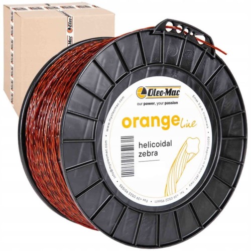 Żyłka tnąca Oleo-Mac spiralna zebra 3.0 mm x 169 m
