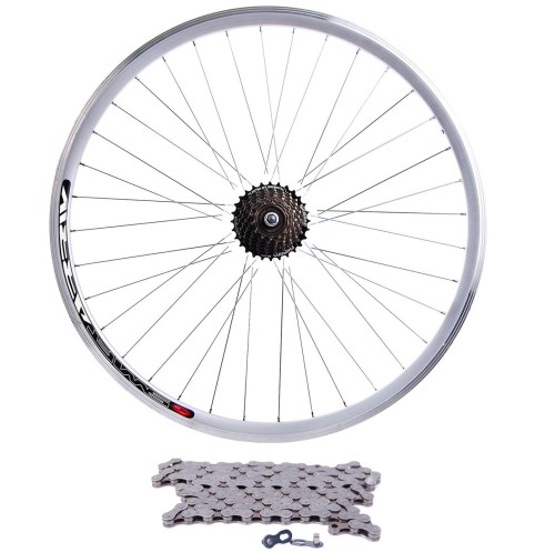 Koło 28 z kasetą nakręcaną 7 rzędową Shimano