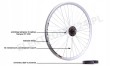 Koło 24" z wolnobiegiem Shimano 6 rzędowym