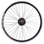 Koło 28" tylne Stars Circle z wolnobiegiem Shimano 6rz czarne 