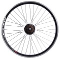 Koło 28 czarne z wolnobiegiem Shimano 7rz