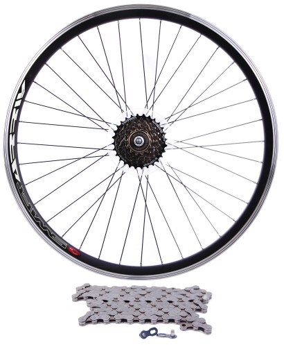 Koło 28 z wolnobiegiem Shimano 6rz i łańcuchem