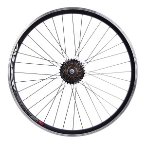  Koło 26 tylne Stars Circle z wolnobiegiem Shimano 6rz czarne 