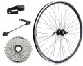 Koło 28 pod hamulec tarczowy z kasetą Shimano 8-rz