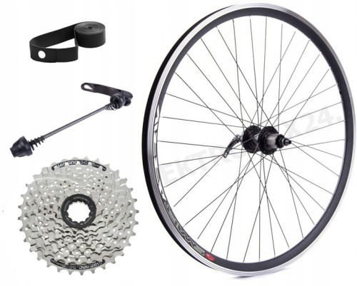Koło 28 pod hamulec tarczowy z kasetą Shimano 8-rz