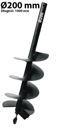 Wiertło Świder Glebowy Do Wiertnicy Oleo-Mac MTL 200 MM