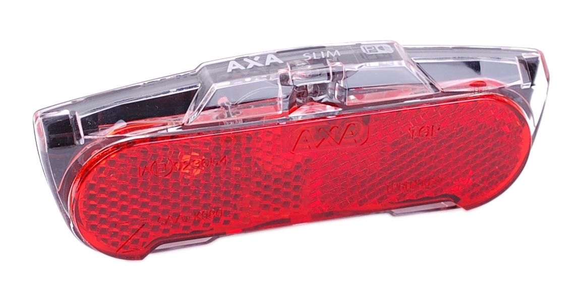 Axa Fahrrad LED Rücklicht Slim Steady 80 mm für Gepäckträger Licht Rückleuchte